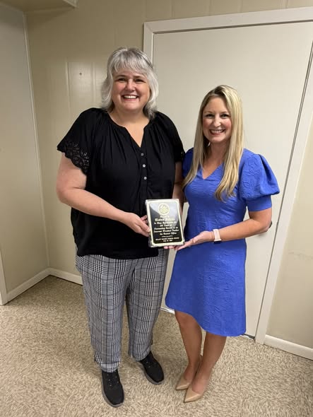 Elaine Futrell is recognized by the Grant Parish School Board for 29 years of service.
