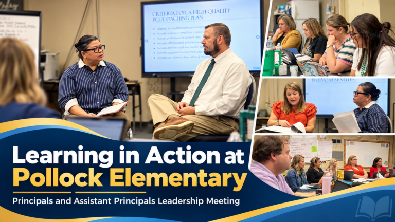 Instructional Leaders Learn Together at Pollock Elementary